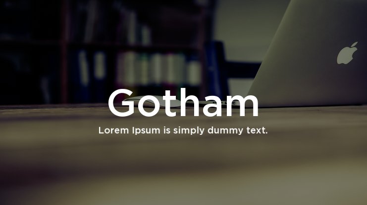 Gotham Light Font Download Mac
